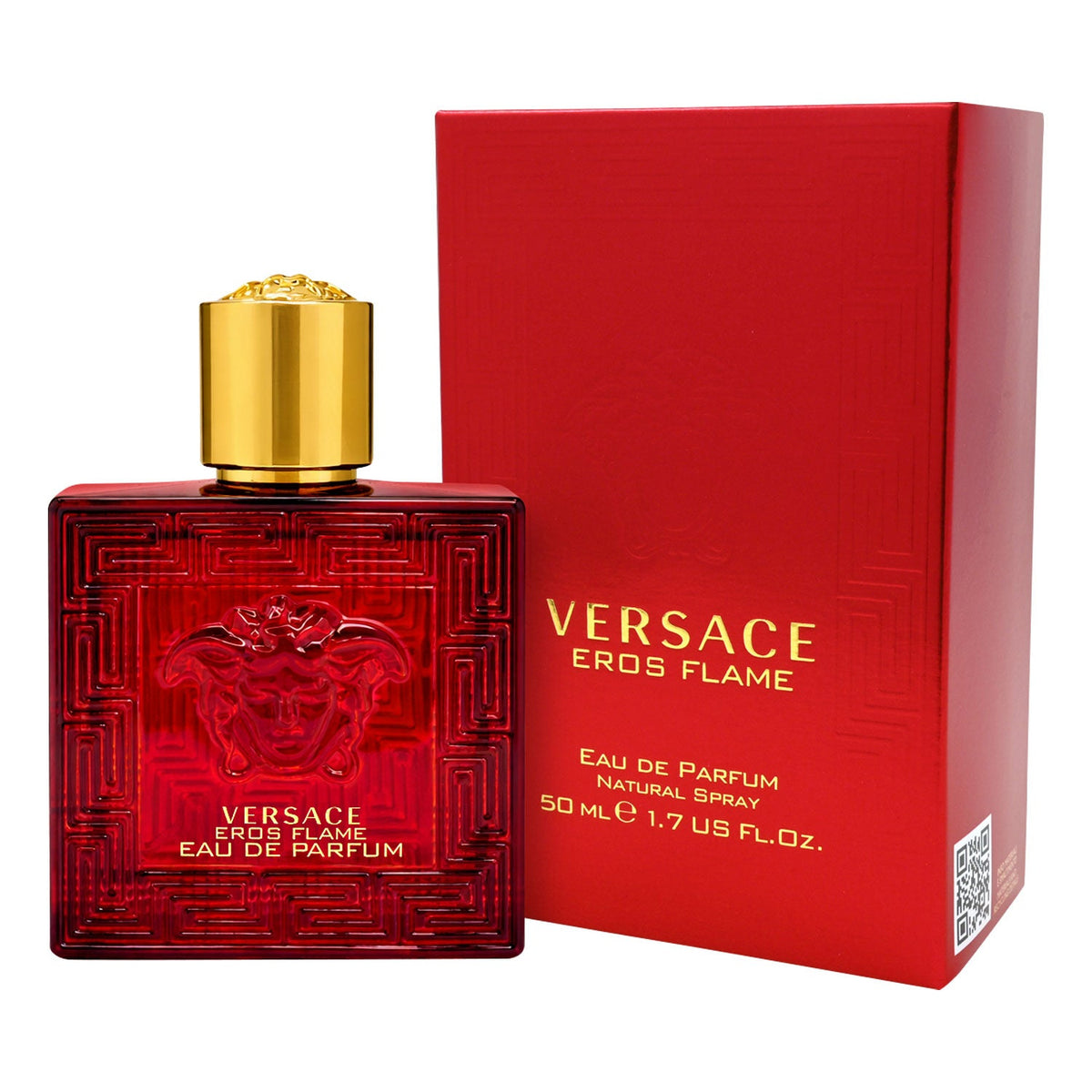 Versace Eros Flame bottle and box