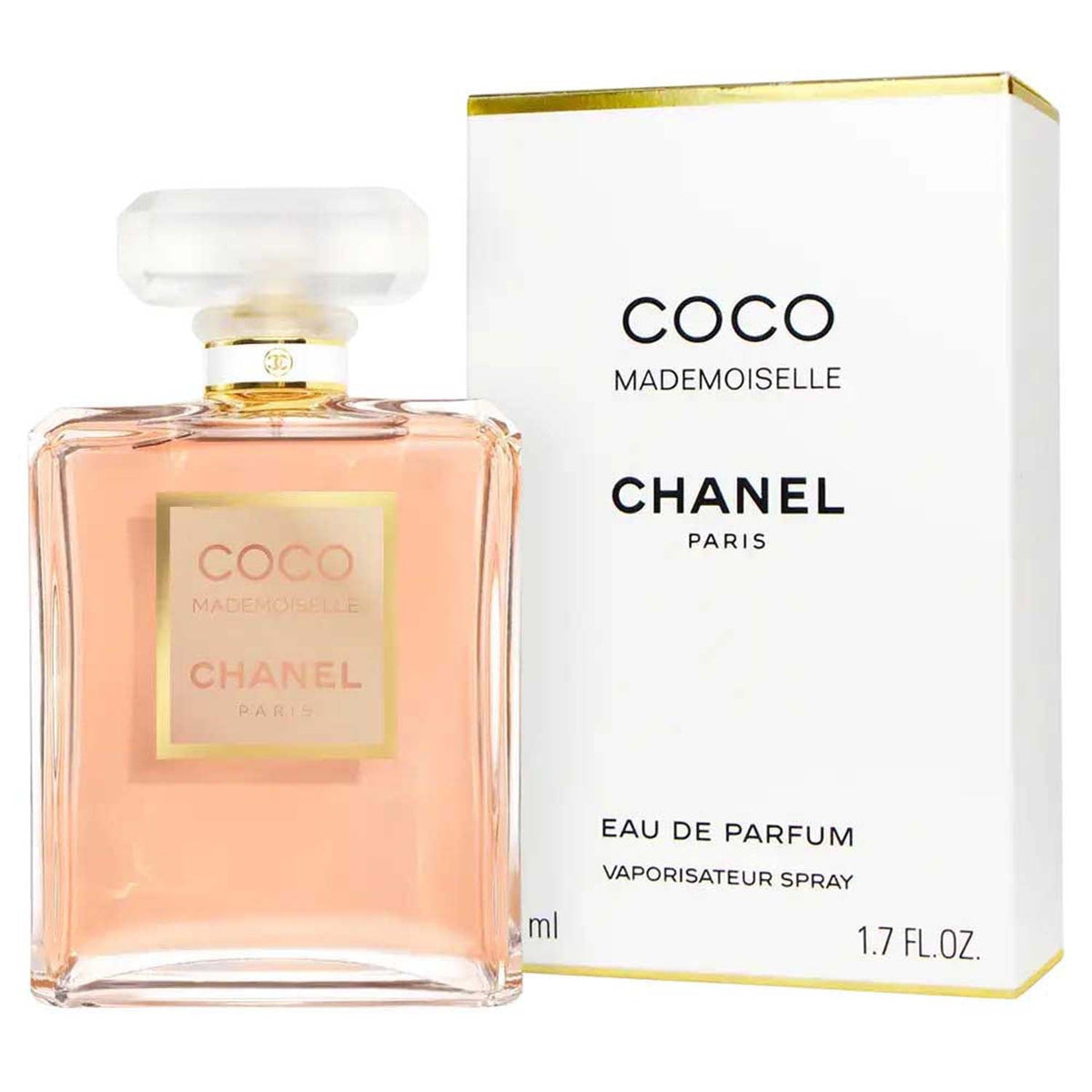 Chanel Coco Mademoiselle bottle and box