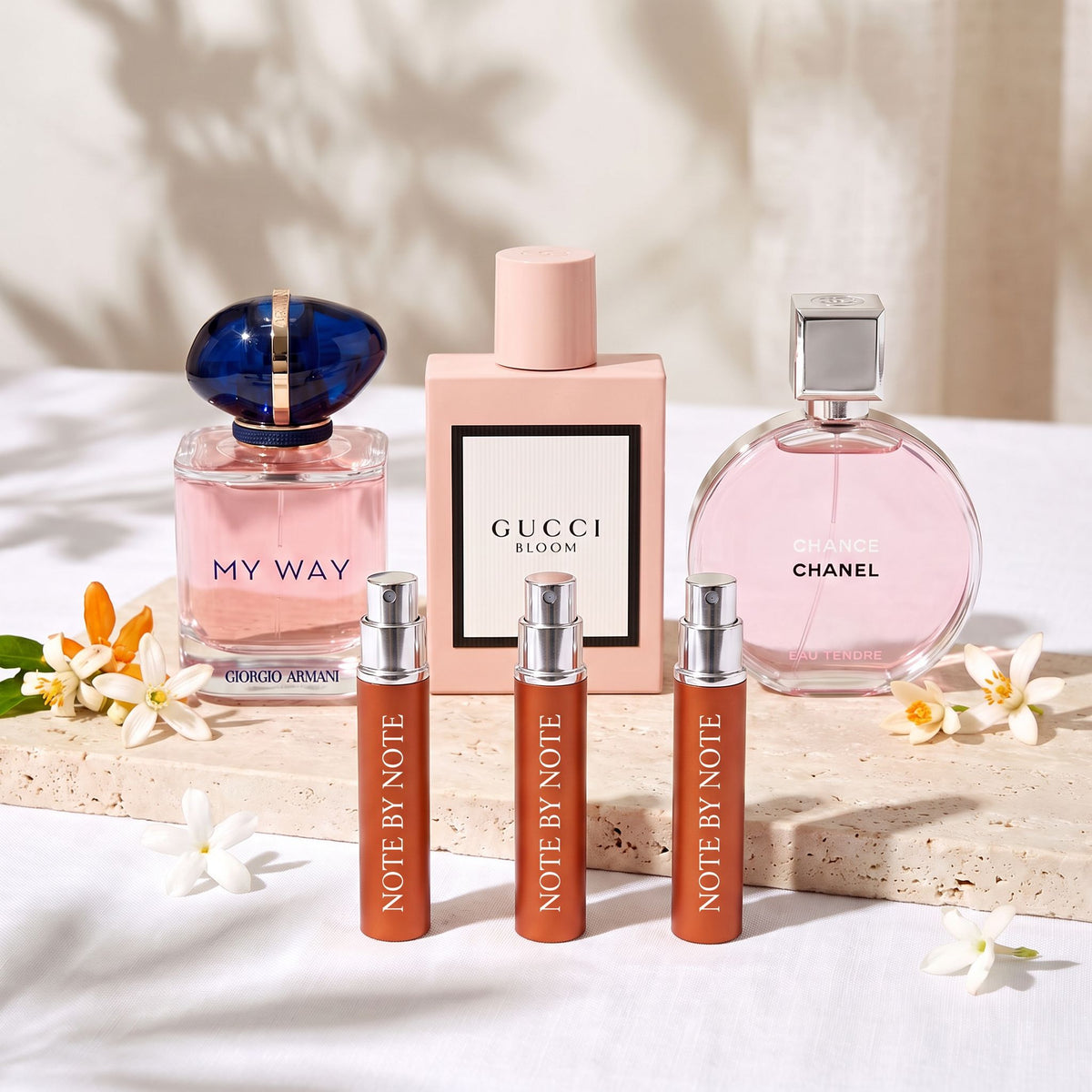 Daytime Set for Her perfume discovery set with three 5 ml travel sprays