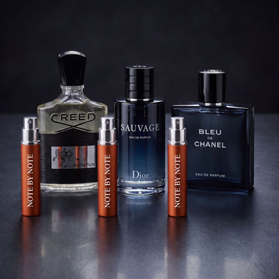 Best Sellers Set for Him perfume discovery set with three 5 ml travel sprays