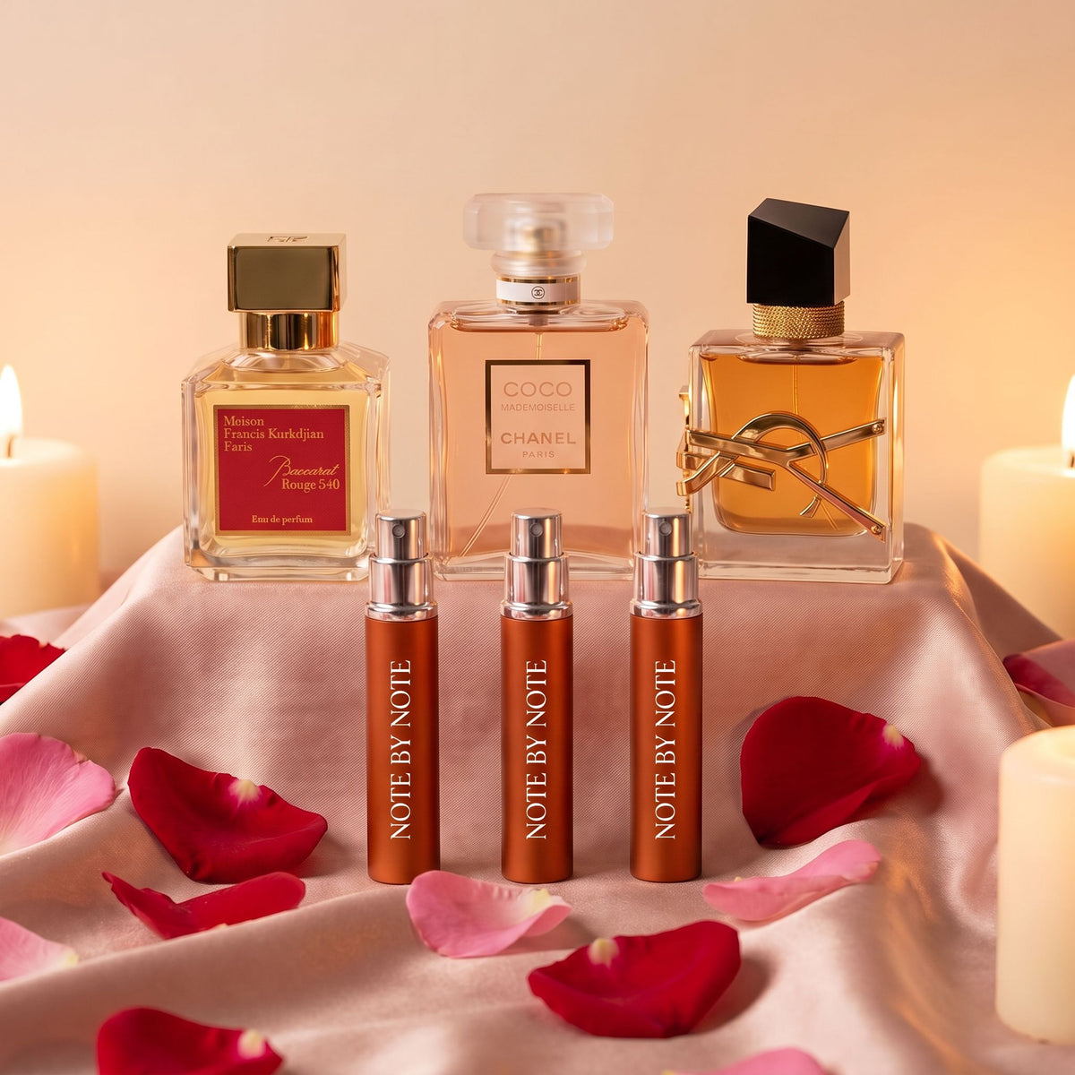 Date Night Set for Her perfume discovery set with three 5 ml travel sprays