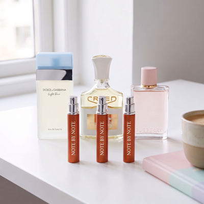 Office Set for Her perfume discovery set with three 5 ml travel sprays