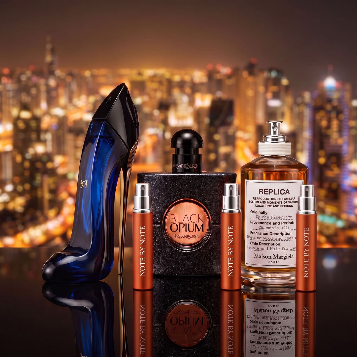Night Out Set for Her perfume discovery set with three 5 ml travel sprays